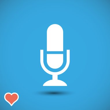 mikrofon simgesi illüstrasyon