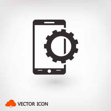 Smartphone ayar parametreleri simgesi