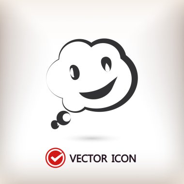 Gülümseyen baloncuk simgesi