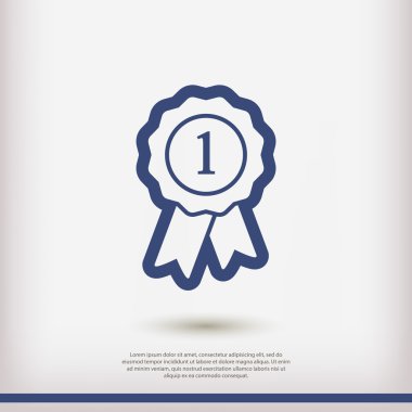 Kurdele simgeli rozet