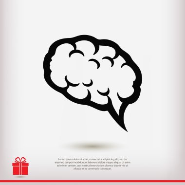 beyin balonu simgesinin