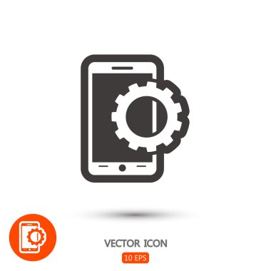 Smartphone ayar parametreleri simgesi