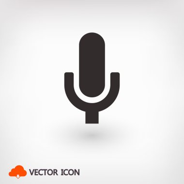 mikrofon simgesi illüstrasyon