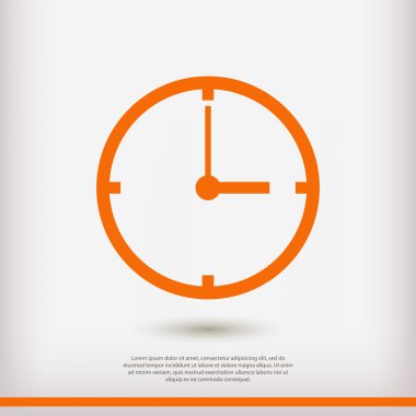 Okları simge ile saat