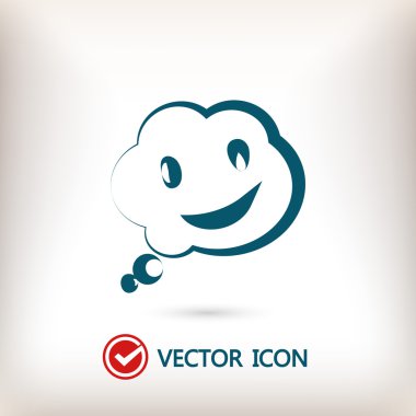 Gülümseyen baloncuk simgesi