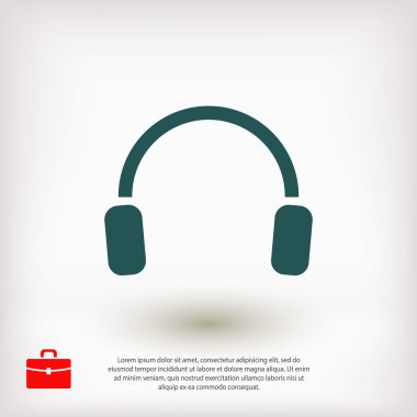 headphones icon sign
