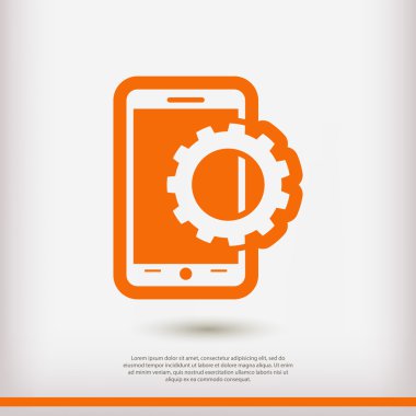 Smartphone ayar parametreleri simgesi