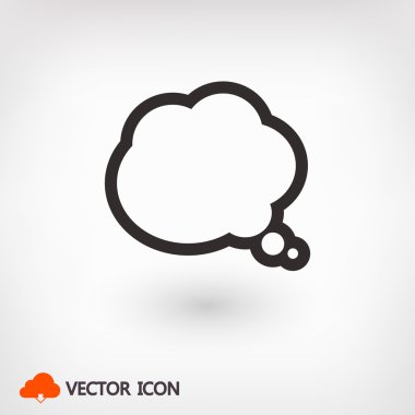 komik konuşma balonu simgesinin