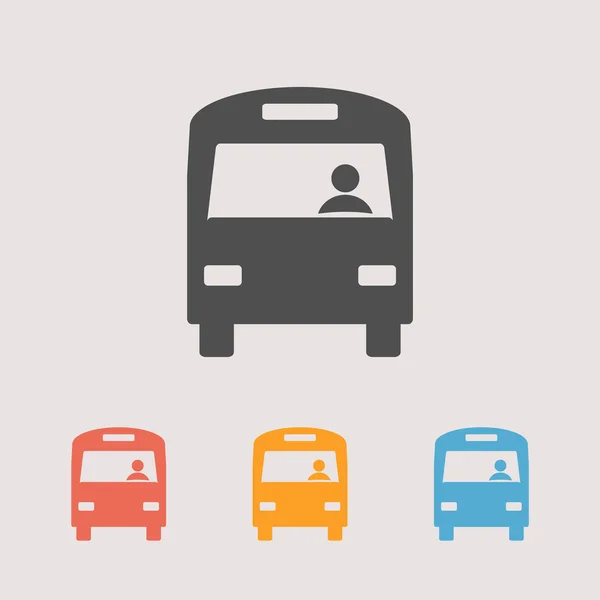 Conjunto de iconos de bus — Vector de stock