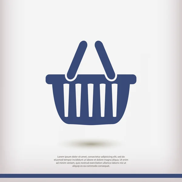 Basket  icon illustration — Stock Vector