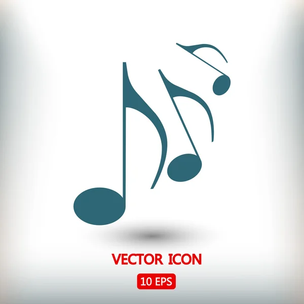 Icono de música ilustración — Vector de stock