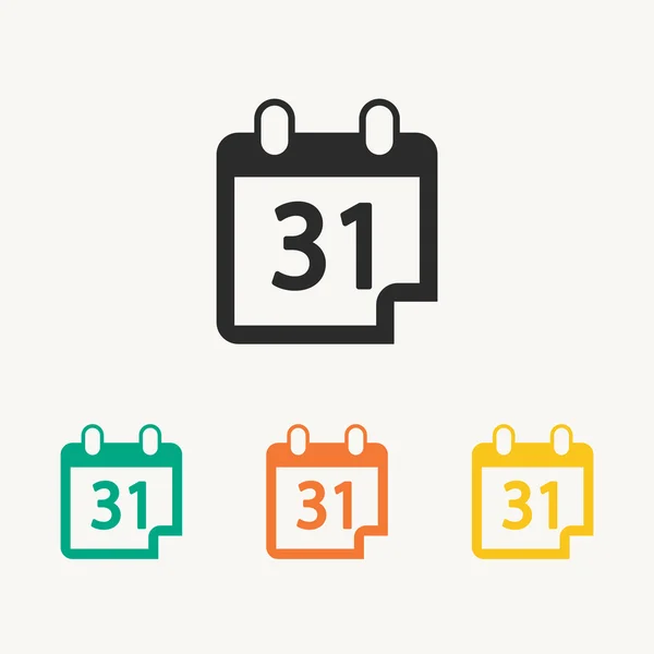 31 Tage im Kalenderjahr — Stockvektor