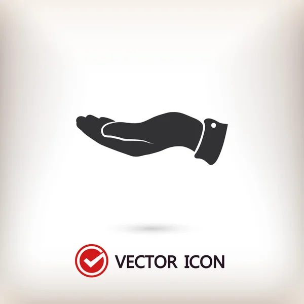 Hand pictogram illustratie — Stockvector