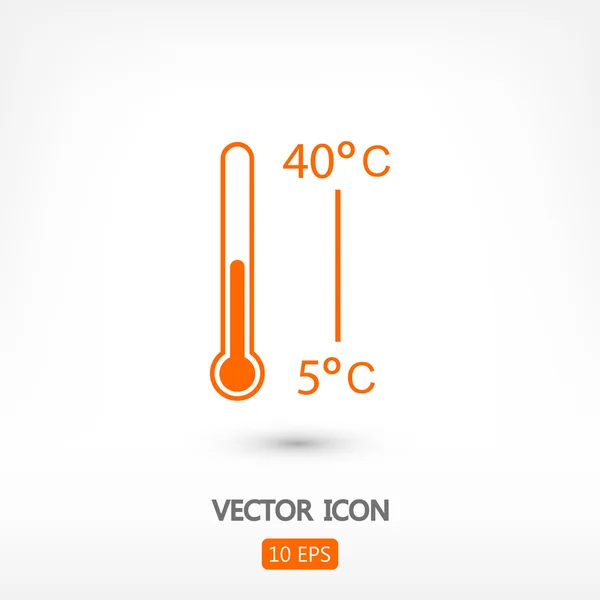 Tanda ikon termometer - Stok Vektor