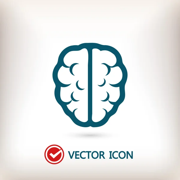Icono cerebral Ilustración . — Vector de stock