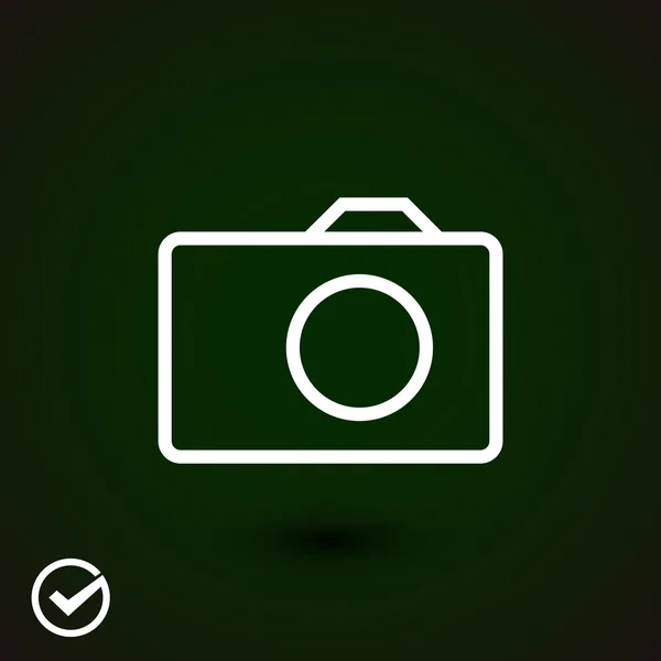 Camera pictogram teken — Stockvector