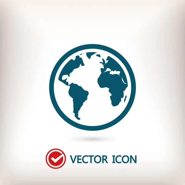 Ilustración del icono del globo — Vector de stock