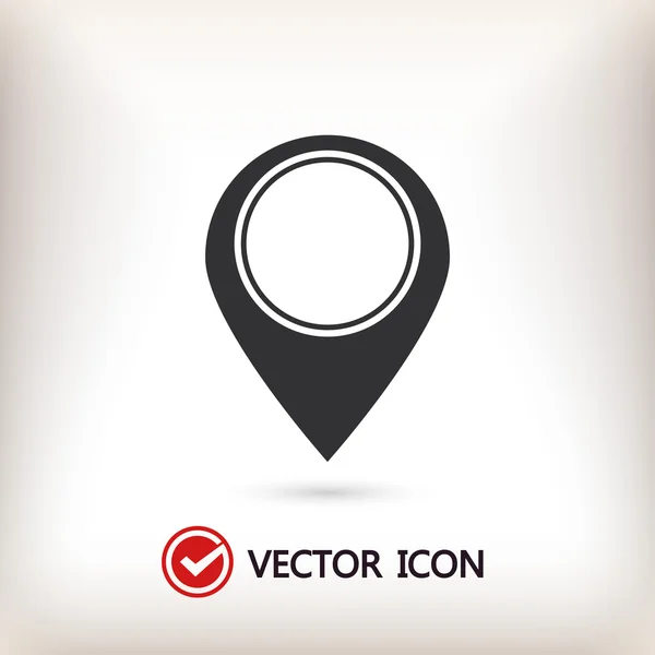 Map pointer flat icon — Stock Vector