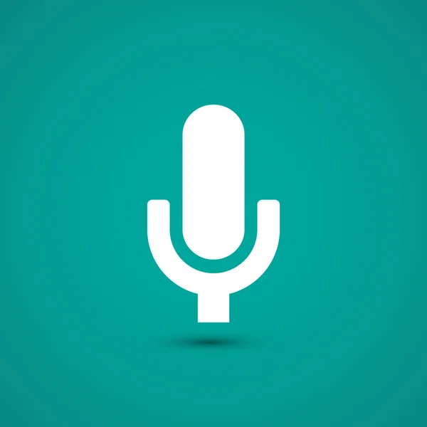 Illustration d'icône de microphone — Image vectorielle