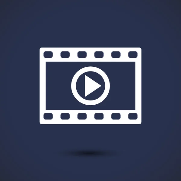 Εικονογράφηση εικονίδιο βίντεο — Διανυσματικό Αρχείο