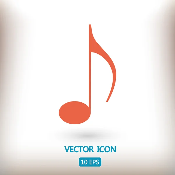 Musik ikon illustration — Stock vektor