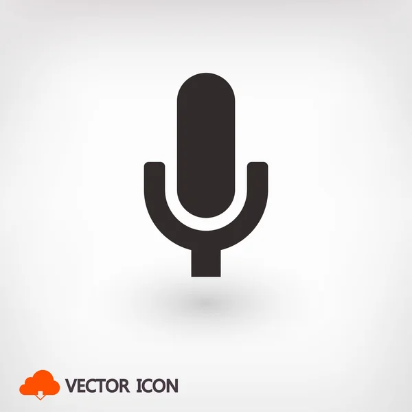 Microfoon pictogram illustratie — Stockvector
