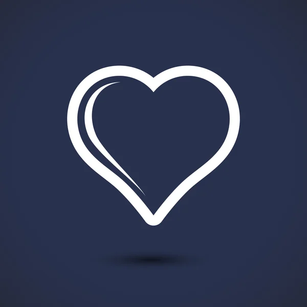 Icône signe coeur — Image vectorielle