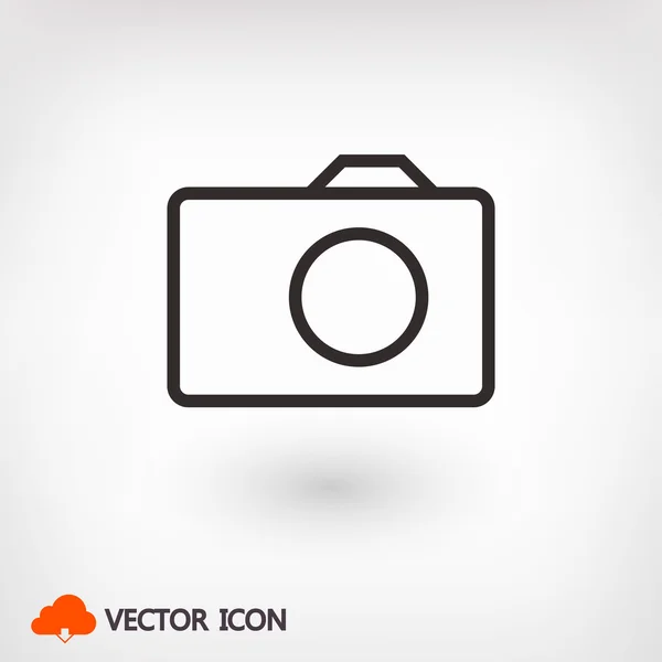 Camera pictogram teken — Stockvector