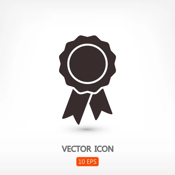 Badge avec icône rubans — Image vectorielle