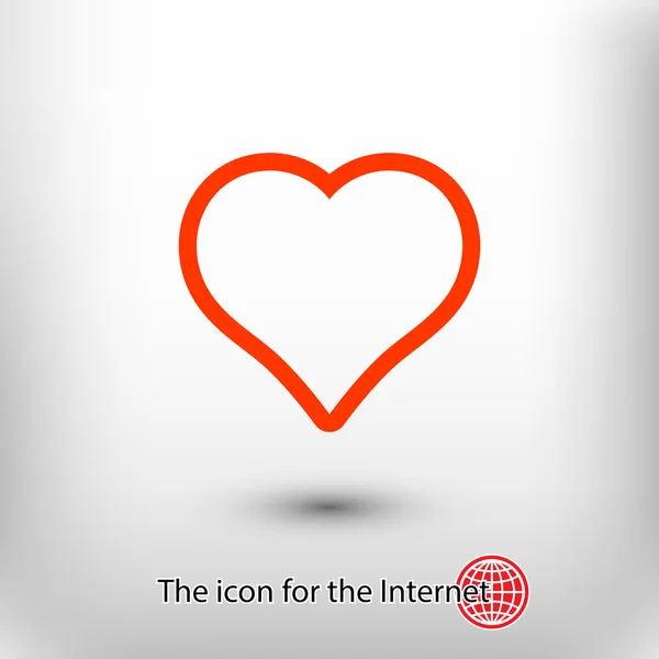 Heart sign icon — Stock Vector