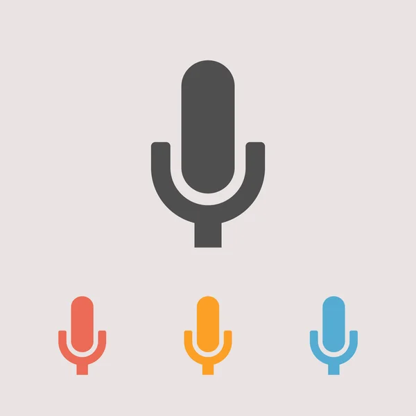 Microphone icons illustration — Stock Vector