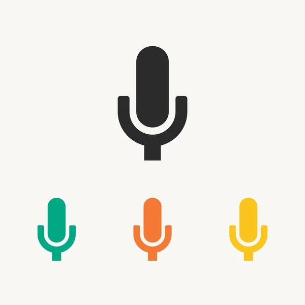 Mikrofon ikony ilustracja — Wektor stockowy