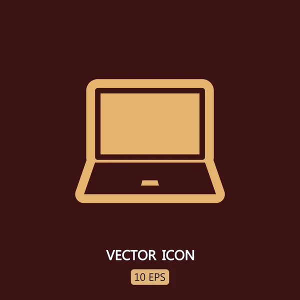 Laptopa ikona znak — Wektor stockowy