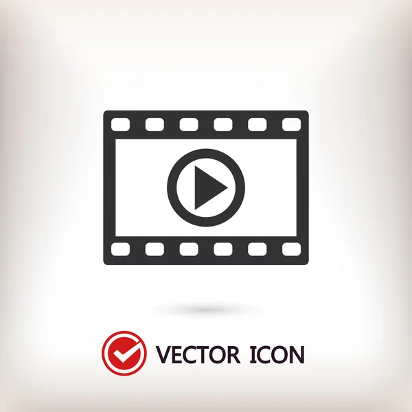 Illustrazione icona video — Vettoriale Stock