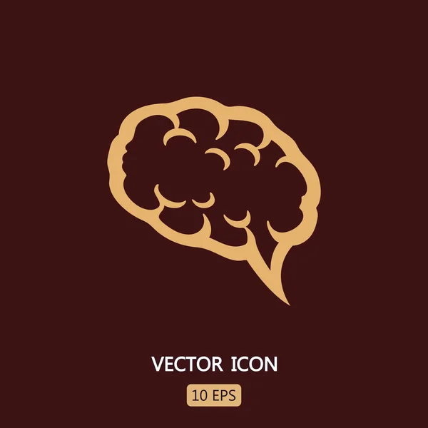 Brain bubble icon — Stock Vector