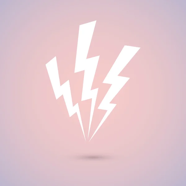 Lightning icon sign — Stock Vector