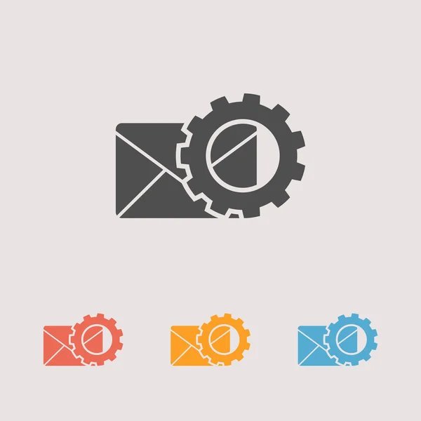 Setting parameters and Envelope Mail icons — Stock Vector