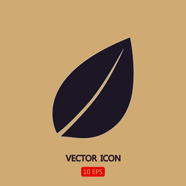 Ilustración de icono de hoja — Vector de stock