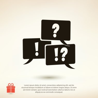 soru ve ünlem işareti