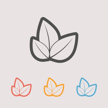 Simge tasarlamak bırakır. Düz tasarım stili