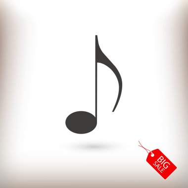 Müzik simgesini illüstrasyon