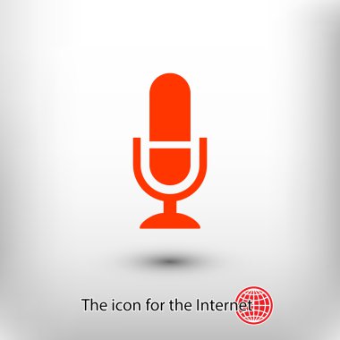 mikrofon simgesi illüstrasyon