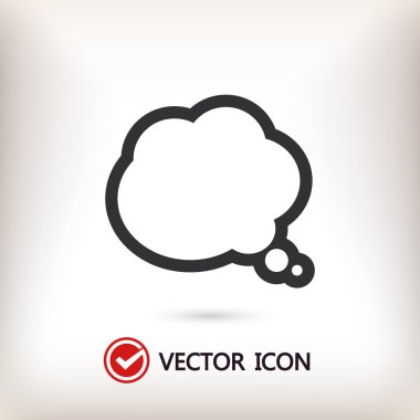 komik konuşma balonu simgesinin