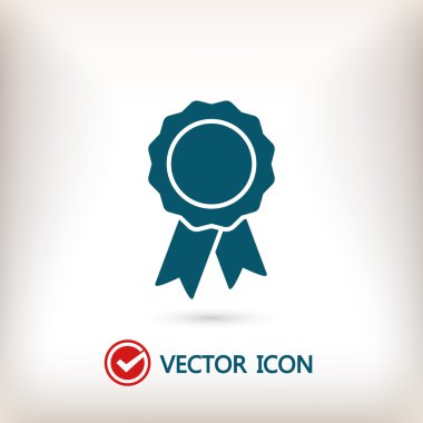 Kurdele simgeli rozet