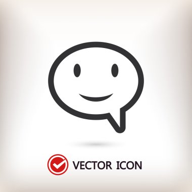 Gülümseyen baloncuk simgesi