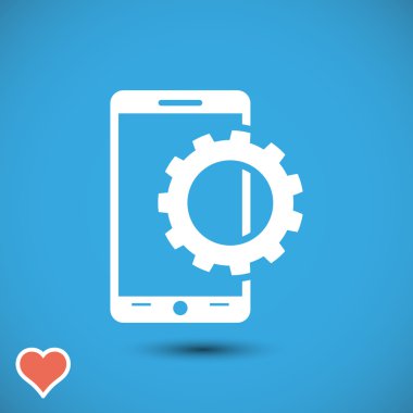 Smartphone ayar parametreleri simgesi