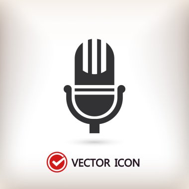 mikrofon simgesi illüstrasyon