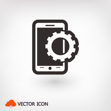 Smartphone ayar parametreleri simgesi