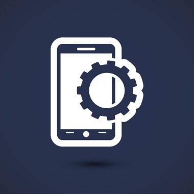 Smartphone ayar parametreleri simgesi