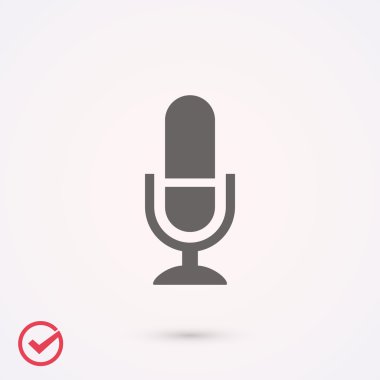 mikrofon simgesi illüstrasyon